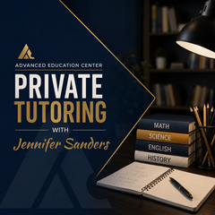 Private Tutoring with Jennifer Sanders — Advanced Education Center