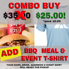 BONUS BUY: BBQ Meal + Event T-Shirt Bundle