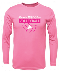 Volleyball AAC long sleeve Practice shirt LT Pink