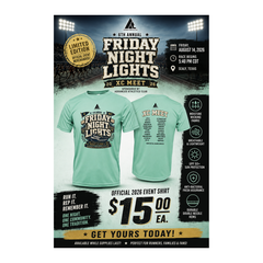 6th Annual Friday Night Lights XC Meet flyer, Friday August 14 2026 in Sealy, Texas